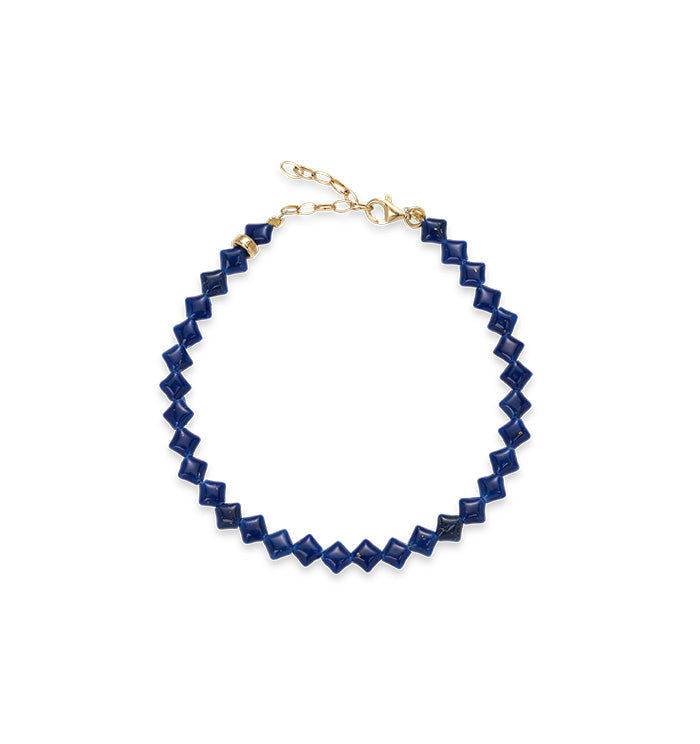 Navy blue ankle bracelet
