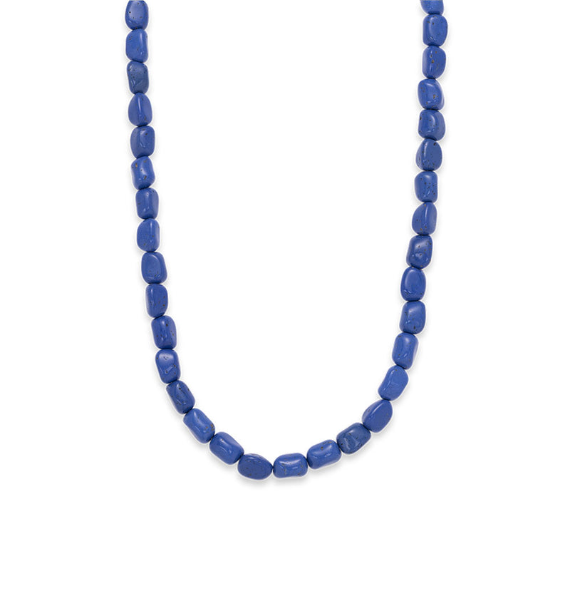 Blue bead necklace