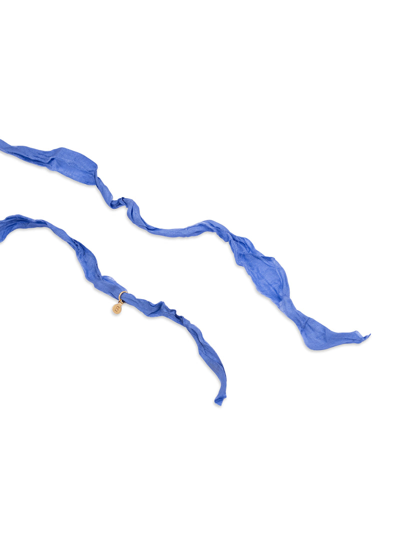  Necklace with a heart on a blue ribbon 4 