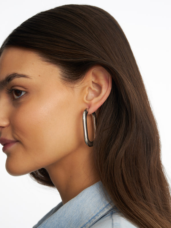 Lungo Silver Earrings