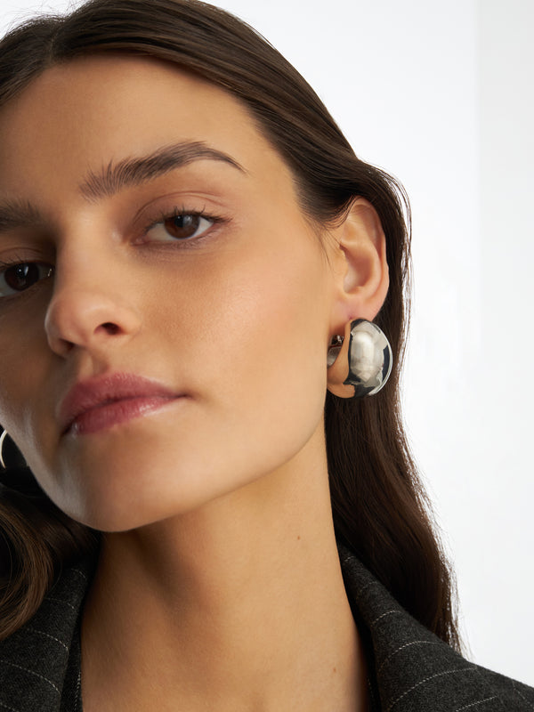 Pulp Silver Earrings