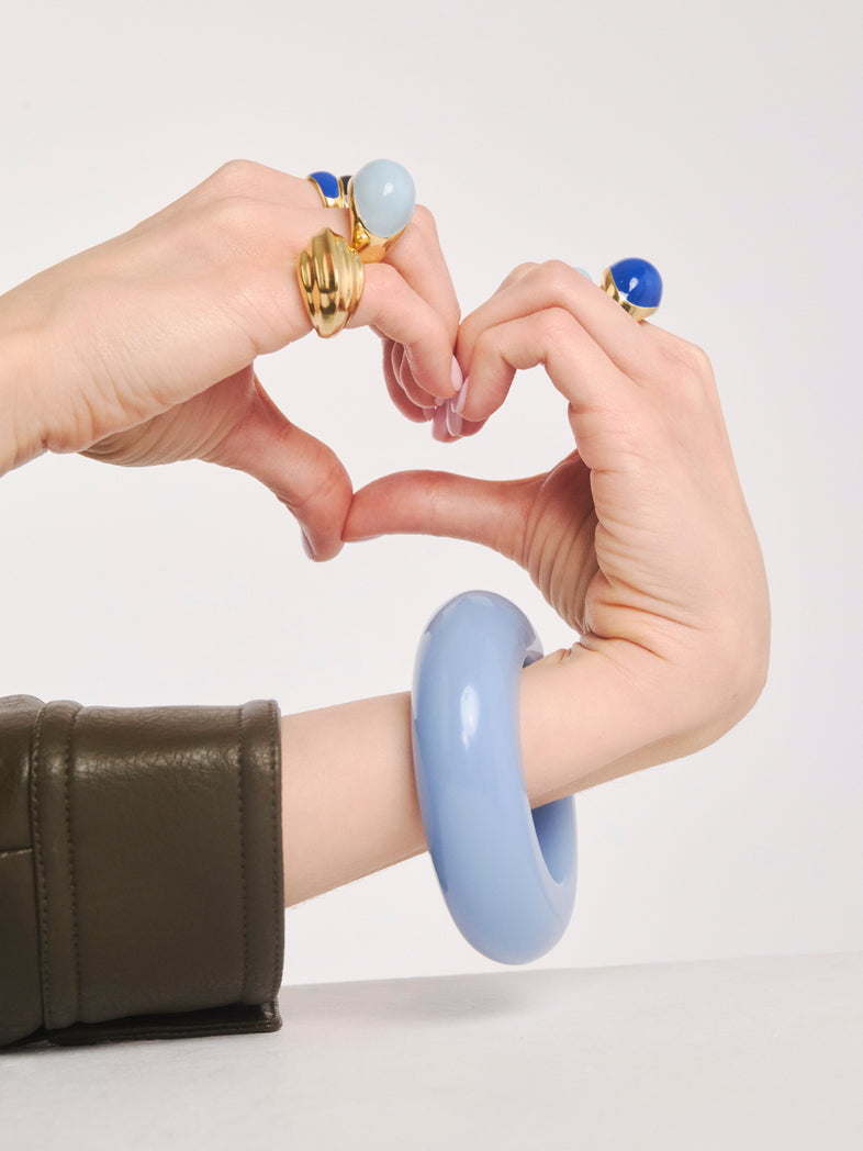  Large ring with blue enamel 3 