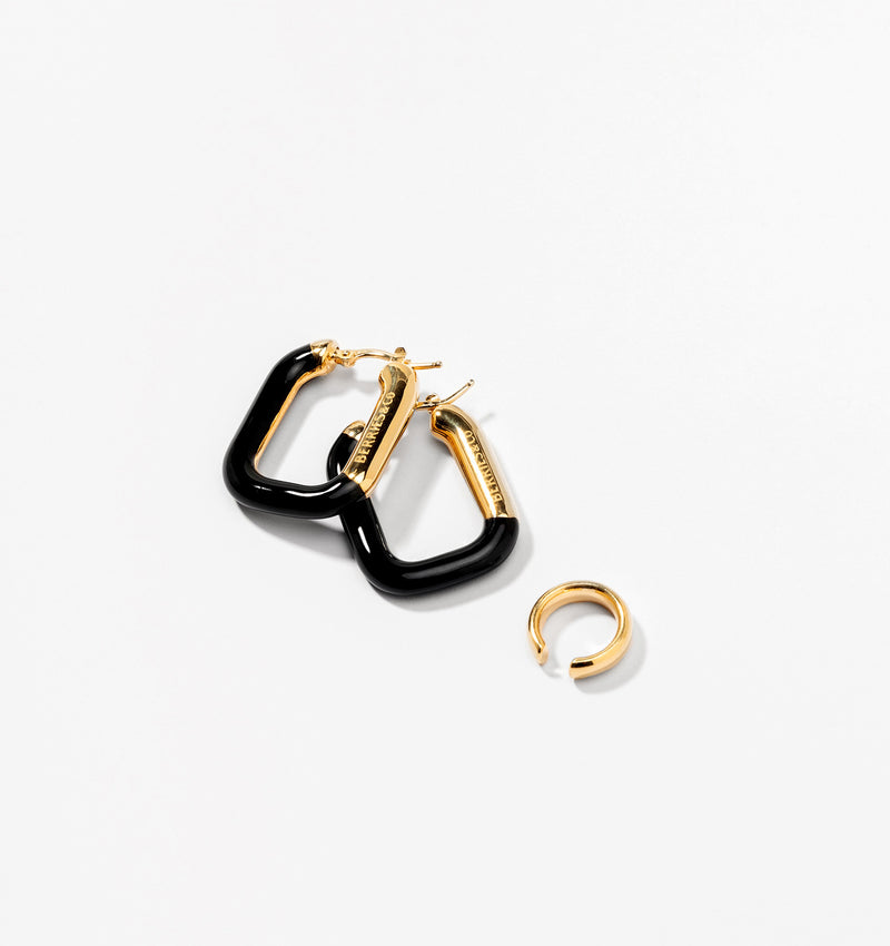 Earrings and ear cuff gift set