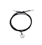 Hope Cord Necklace with a silver pendant