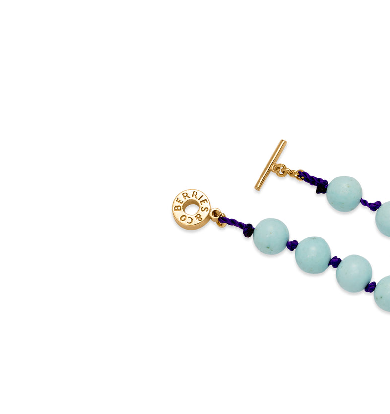  Beads with light blue stones 3 