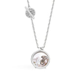 Secrets Orchid Twist Silver Necklace