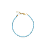 Bracelet de cheville Azure avec détails plaqués or