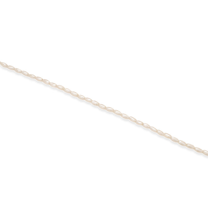Cream beaded anklet 3