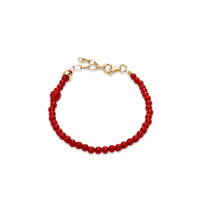 Red beaded bracelet 2