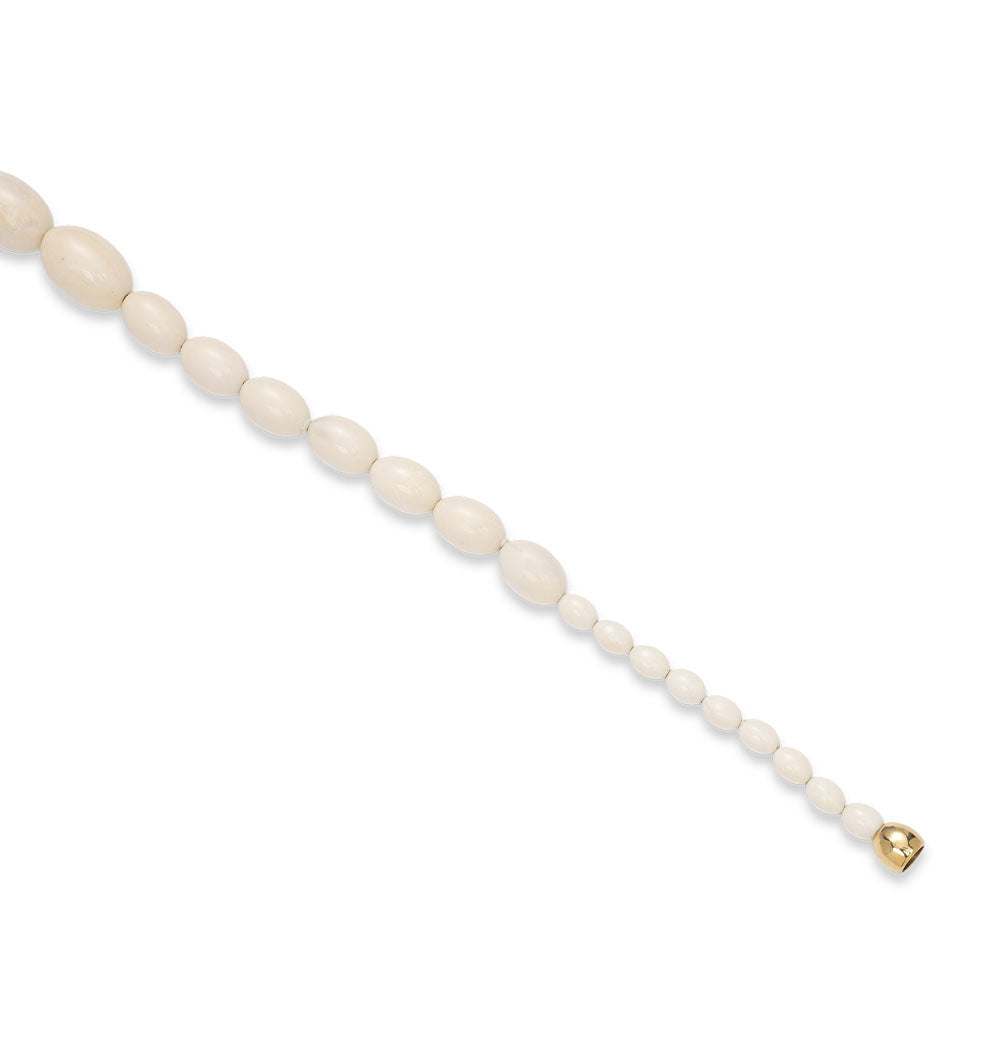 Long cream resin handbag charm 2