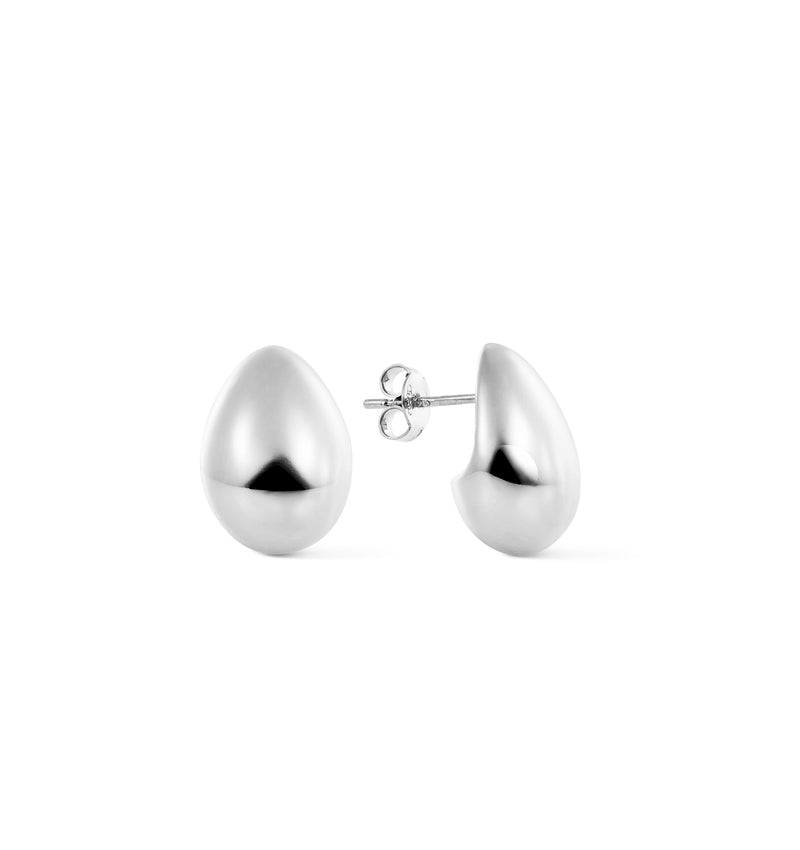 Silver drop earrings