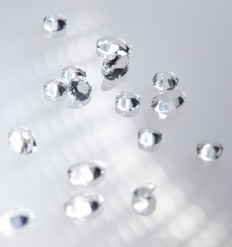Topaze blanche et cristal de roche – ensemble Clear 1