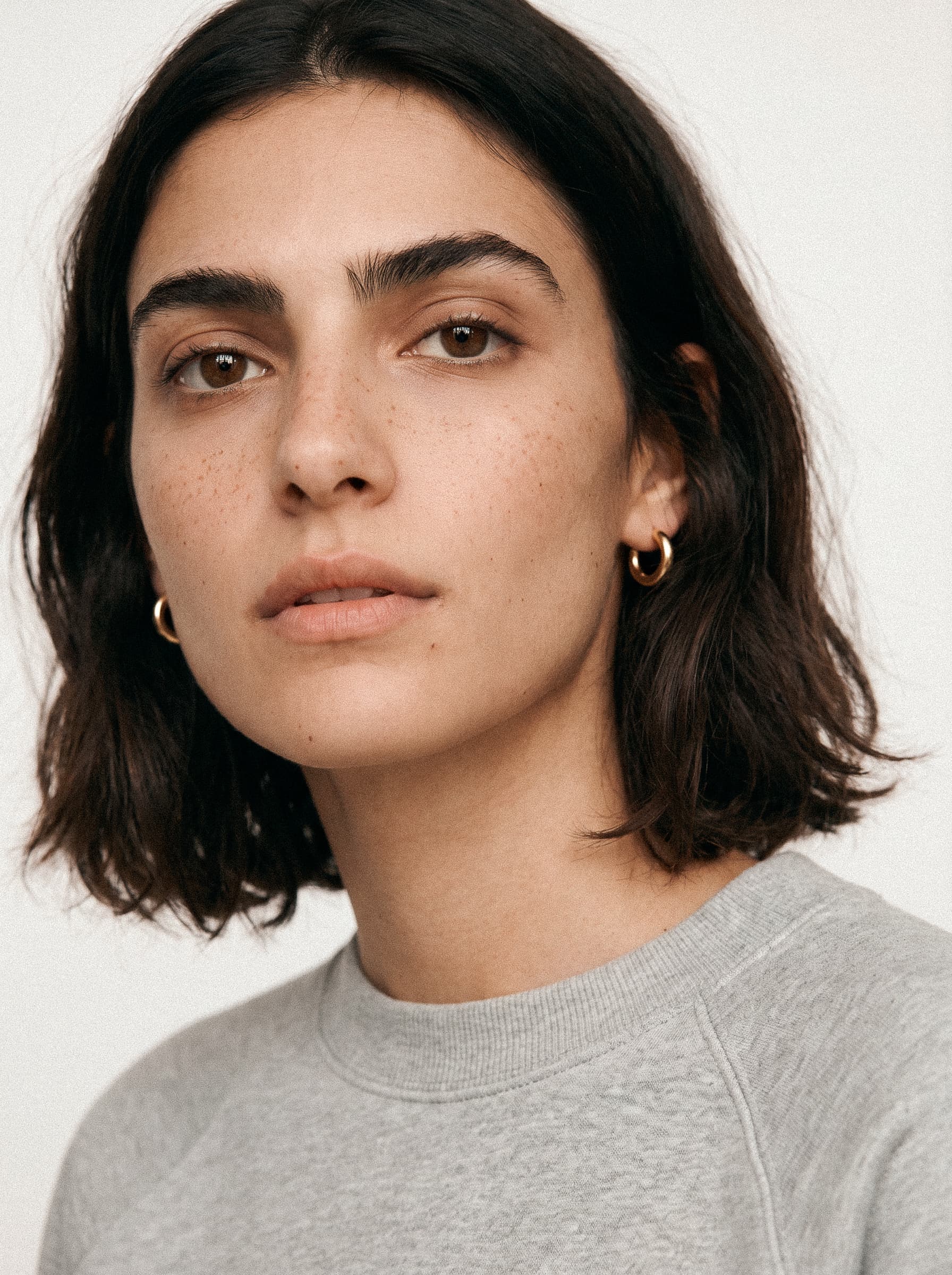 Midi Hoop Earrings Gold Plated 3