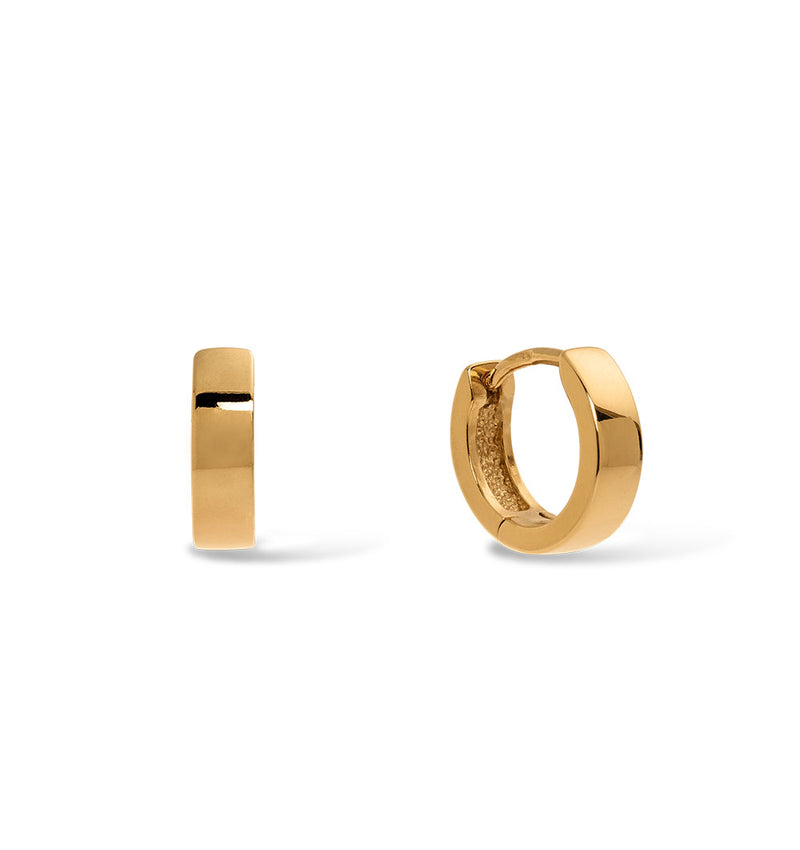 Mini Huggie Hoop Earrings Gold Plated