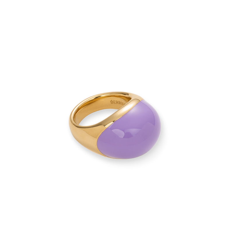  Large ring with purple enamel 2 