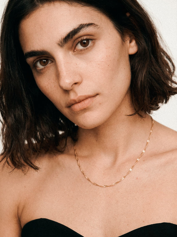 Collier chaîne Singapour en argent 925 plaqué or