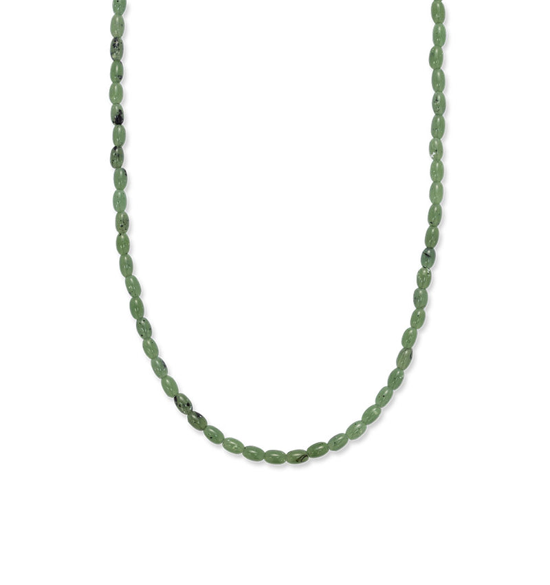 Green beaded necklace