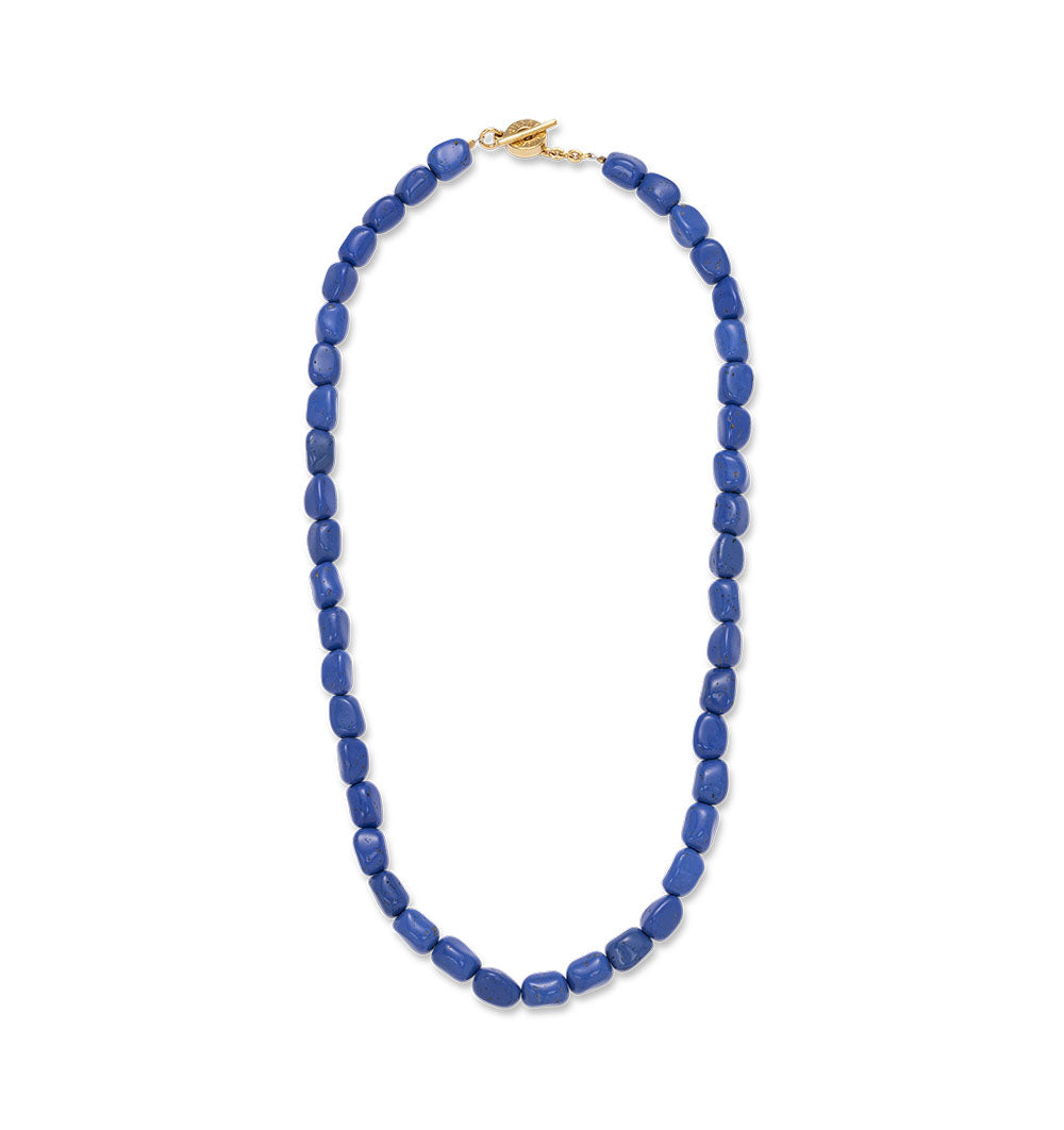 Blue bead necklace 2