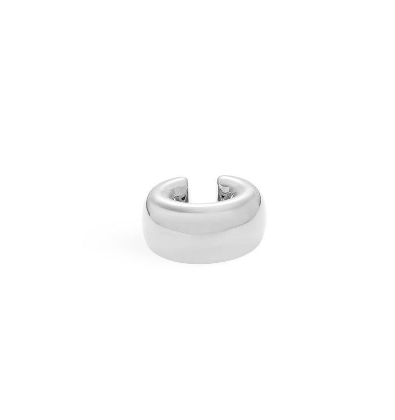 Large manchette d'oreille en argent