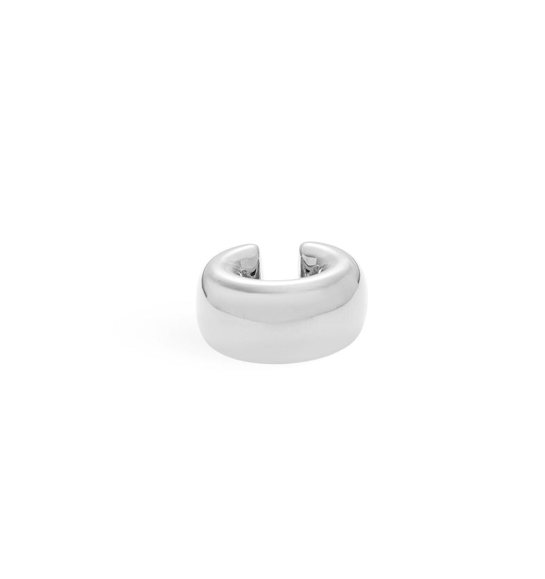  Silver wide ear cuff 