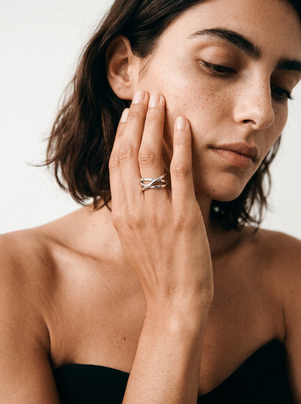 Bague Tripple en argent 925