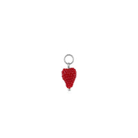 Raspberry Pop Charm Silver