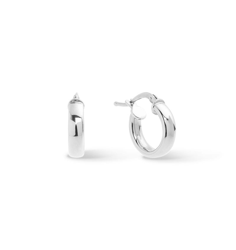Boucles d'oreilles créoles argent petites