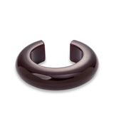 Otwarta szeroka bransoletka bangle z bordowej żywicy Bangle Loop