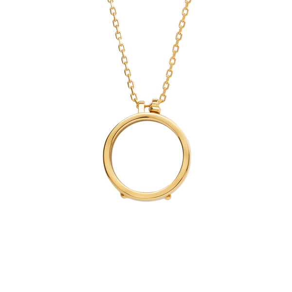 Collier Secrets en or tulipe noire 18 carats